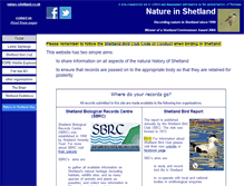Tablet Screenshot of nature-shetland.co.uk